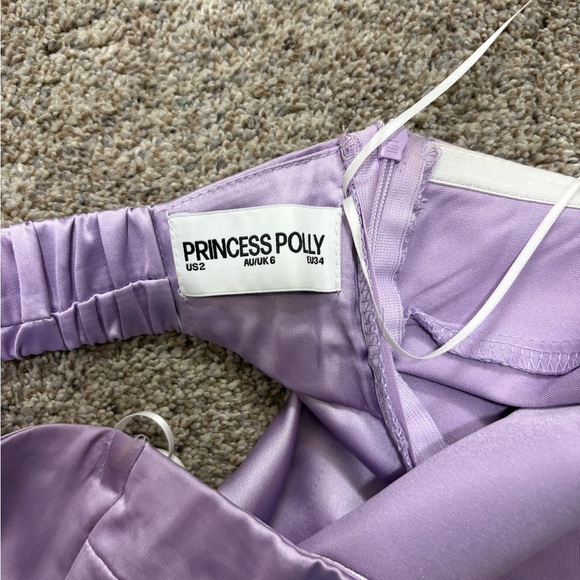 Princess Polly Lilac Satin Strapless Mini Dress - Picture 4 of 4